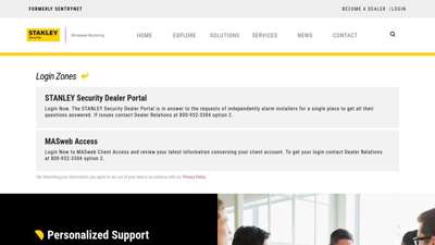 Login to STANLEY Security Portal and Services - sentrynet.us