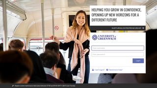 
Login to University of Greenwich services  
