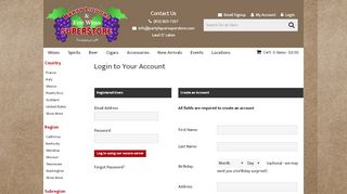 
                            8. Login to Your Account - Land O' Lakes - WineFetch - Winefetch Portal