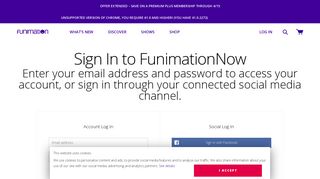 
                            2. Login to Your Funimation Anime Subscription - Funimation Free Portal