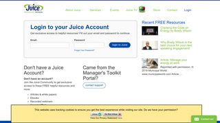 
Login to Your Juice Account | Juice Inc.  
