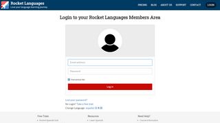 
                            2. Login to your Rocket Languages Members Area - Rocket Spanish Portal