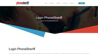 Login to Your Secure PhoneSheriff Account  PhoneSheriff