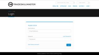 
Login - TradeSkillMaster  
