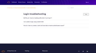 
                            5. Login troubleshooting – A Cloud Guru - Cloudguru Com Portal
