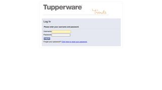 
                            4. Login - Tupperware Trends Portal