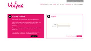
                            2. Login - Unique Health Products Online Shop - Uniqueshopers Portal