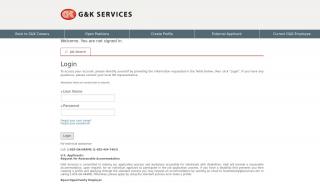 
                            1. Login - User Sign In - G&k Services Employee Portal