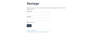Login - Vantage Card Services - Vantage Card Services Portal