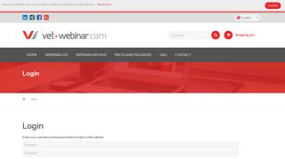 
                            6. Login - VET WEBINAR - Webinar Vet Portal