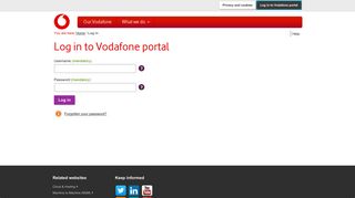 
                            5. Login - Vodafone OnePortal - Vodafone Cloud Portal
