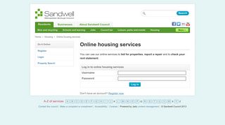 
                            1. Login - Welcome - Do It Online - Sandwell Council - Sandwell Homes Portal Bid For Property