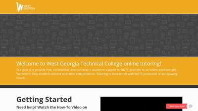Login  West Georgia Technical College Online Tutoring