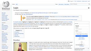 
                            8. Login - Wikipedia - The Modern Man Portal