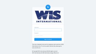 Login - WIS Intranet - WIS International - I Forgot My Wis International Login