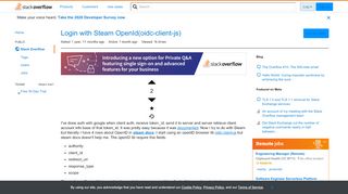 
                            4. Login with Steam OpenId(oidc-client-js) - Stack Overflow - Https Steamcommunity Com Openid Portal