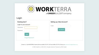 
                            2. Login - Workterra Portal