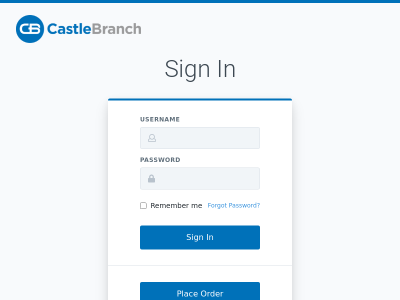 login.castlebranch.com