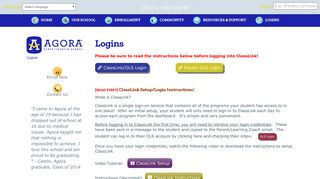 
                            9. Logins - Agora Cyber Charter SchoolAgora Cyber Charter ... - Agora Portal Portal