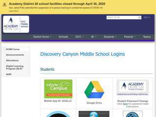 Logins - Discovery Canyon Campus School