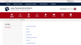 
                            5. Logins - Lacey Township School District - Lacey Student Portal