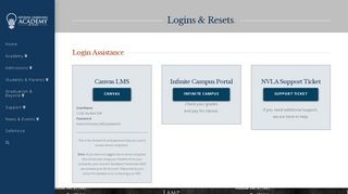 
Logins & Resets | Nevada Learning Academy @ CCSD  
