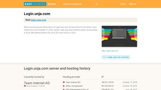 
                            9. Login.unja.com server and hosting history - Portal Unja
