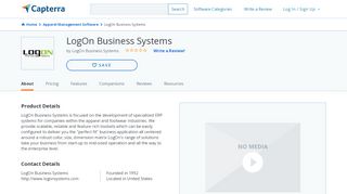 
                            8. LogOn Business Systems Reviews and Pricing - 2020 - Capterra - Orderhive Portal