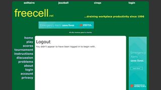 
                            3. Logout - Freecell.net - Freecell Net Portal