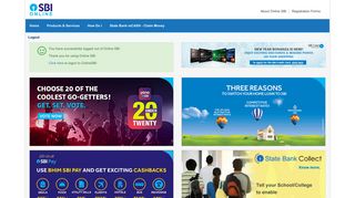 
                            7. Logout - State Bank of India - Https Retail Onlinesbi Com Retail Portal Htm