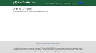 
                            6. Logout Successful - Run your Football, March Madness ... - Run Your Pool Com Portal