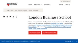 
                            3. London Business School | University of London - London Edu Portal