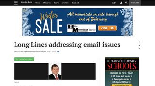 
                            5. Long Lines addressing email issues | Local news ... - Longlines Webmail Portal