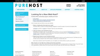 
                            3. Looking for a New Web Host? - PureHost - Purehost Webmail Portal