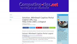 
                            7. Looking for M0n0wall Captive Portal Logout URL e.g. http://192.168 ... - 192.168 1.1 8090 Captive Portal