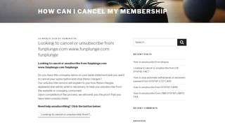 
                            5. Looking to cancel or unsubscribe from funplunge.com www ... - Funplunge Login