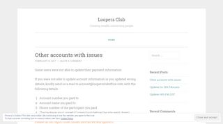 
                            2. Loopers Club | Creating wealth, connecting people - Loopers Club Portal