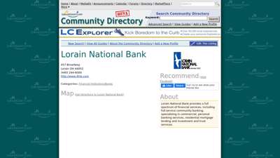 Lorain National Bank  LorainCounty.com Community Directory