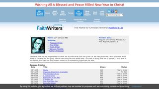 
Lori Othouse - FaithWriters.com Member Profile  
