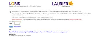
                            5. Loris - User Login - My Laurier Email Portal Google