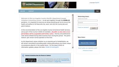 Los Angeles County Sheriff's Department - Visitor Web 6.3