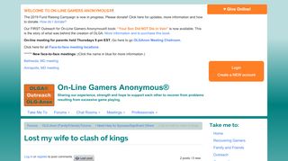 Lost my wife to clash of kings - On-Line Gamers Anonymous - Clash Of Kings Login Problem