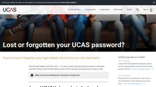 
                            8. Lost or forgotten your UCAS password? | Undergraduate ... - Ucas Id Portal