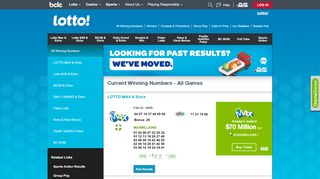 
                            4. Lotto winning numbers - 6/49, Lotto Max and more | BCLC - Bclc Login