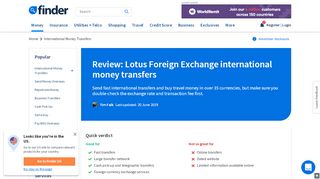 
                            6. Lotus Foreign Exchange and money transfers review | Finder - Lotus Remit Portal