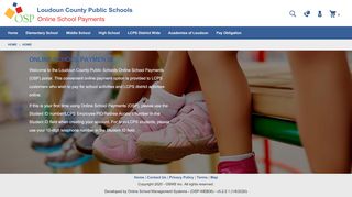 Loudoun County Public Schools - Online School Payments - Lcps Payment Portal