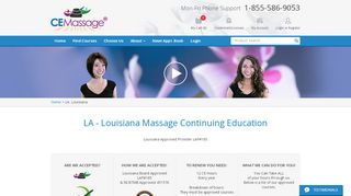 
                            8. Louisiana - CE Massage - Cemassage Portal
