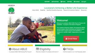 
                            13. Louisiana's Achieving a Better Life Experience - Taxfreeway Portal