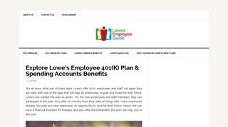 
                            6. Lowes 401k - Myloweslife Employee Login - Lowes 401k Portal