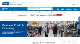 Lowe's Business Credit and Financing  Lowe's Canada